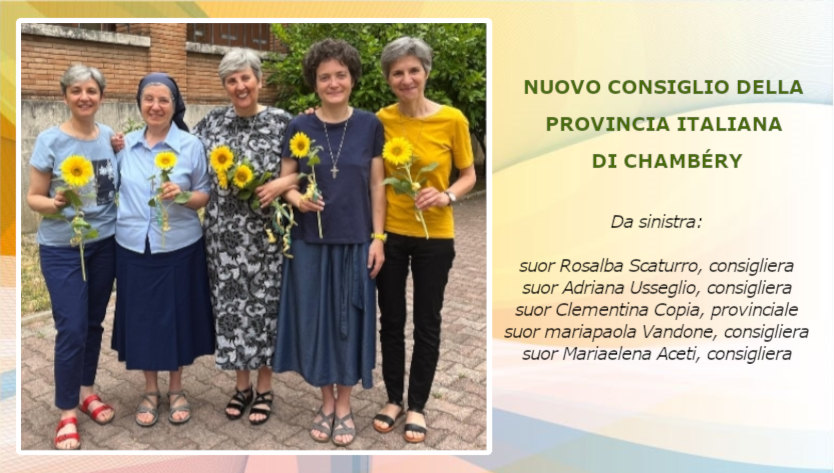 Nuovo consiglio della provincia italiana di Chambéry