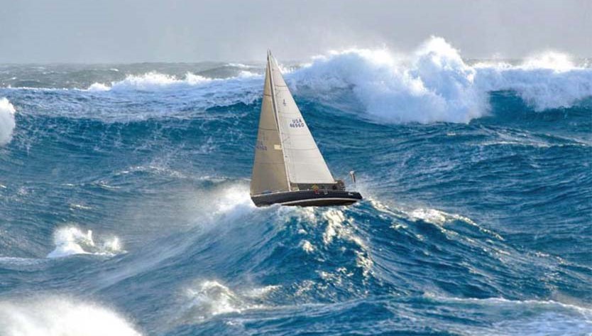 Attraversare la tempesta su una zattera